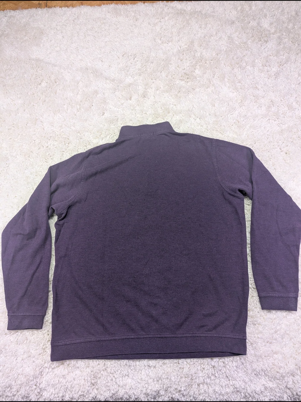Peter Millar Plum Quarter-Zip Mock Neck Pullover